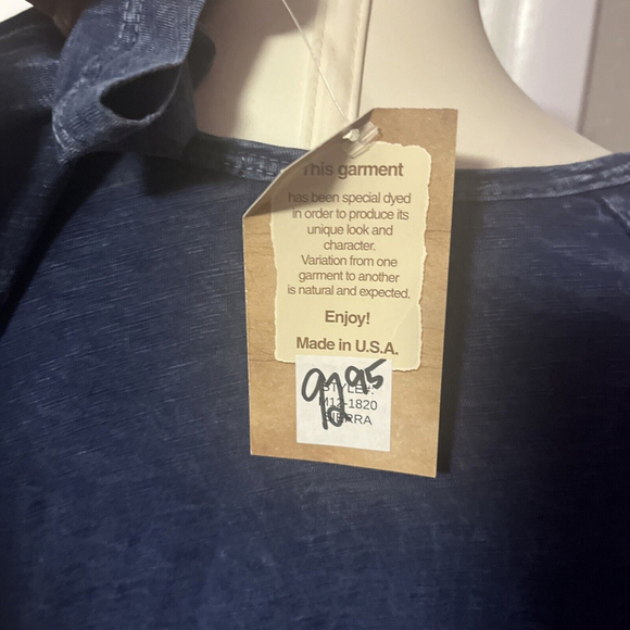 Women’s Blue Floral Blouse By Jess And Jane Asymmetrical Dolman Sleeve - Picture 11 of 14